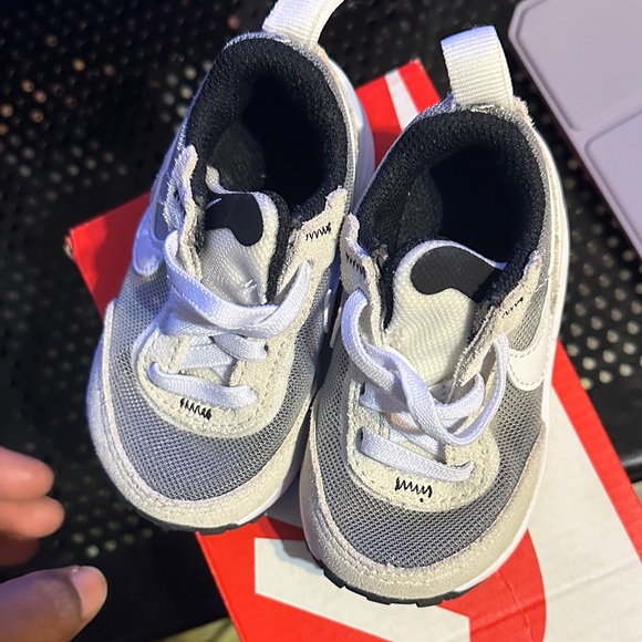 Kids\' White and Gray Sneakers